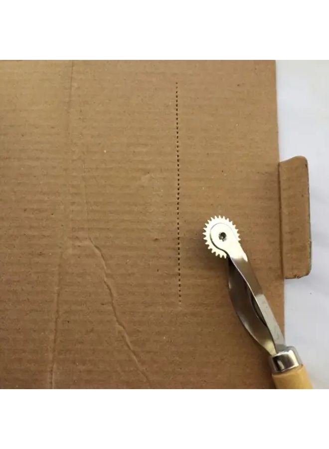 Manual Metal Roller Paper Punching And Creasing Tool 1pc For DIY Crafts Cardboard - Image 5